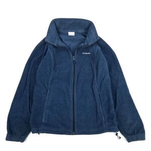 Columbia Three Lakes Blue Fleece Full Zip Sweater Jacket Gorpcore Plus Size 1x